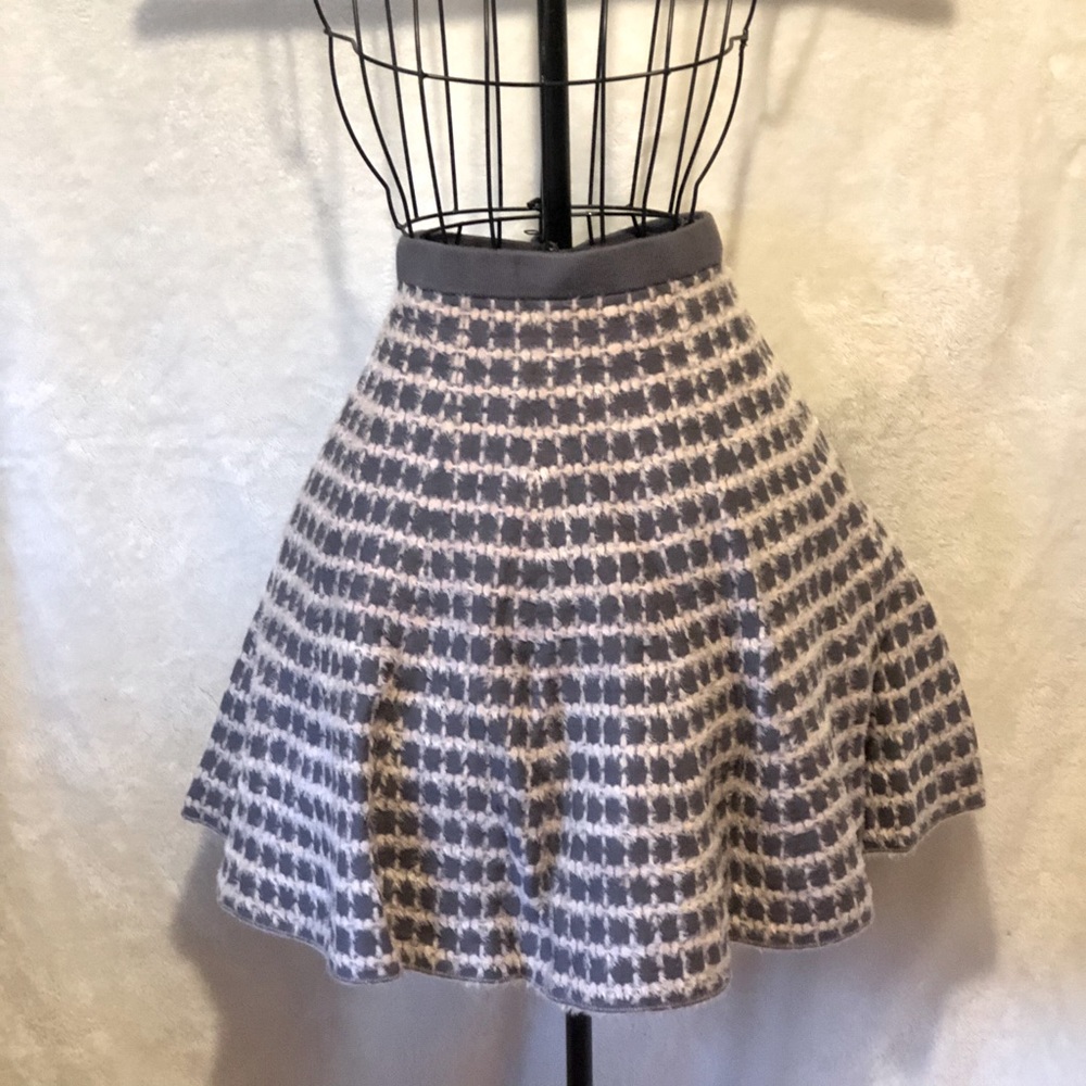 Grey and pink skater skirt